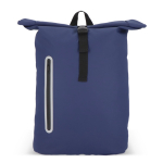 Mochila rolltop enrollable de PU con detalles reflectantes 20L color azul oscuro segunda vista