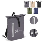 Mochila rolltop enrollable de PU con detalles reflectantes 20L