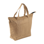 Bolsa nevera de papel laminado con interior de aluminio color marrón séptima vista