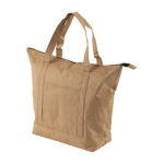 Bolsa nevera de papel laminado con interior de aluminio color marrón octava vista