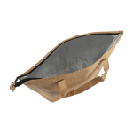 Bolsa nevera de papel laminado con interior de aluminio color marrón novena vista