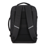 Mochila de RPET  ideal para viajes con amplios compartimientos color negro