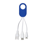 Set de cables de carga para personalizar con cables cortos de 5.5cm color azul primera vista