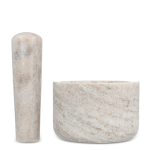 Mortero de resistente mármol travertino de la marca Segaform color beige quinta vista