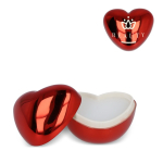 Bálsamo labial hidratante en estuche de corazón de plástico reciclado