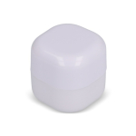 Bola de bálsamo labial para personalizar en caja FPS 15 LipCube color blanco cuarta vista