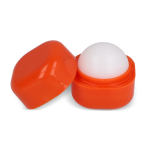 Bola de bálsamo labial para personalizar en caja FPS 15 LipCube color naranja segunda vista