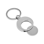 Llavero de metal redondo con ficha para el carro de compra KeyCoin color plateado undécima vista