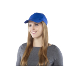 Clásica gorra de algodón de 5 paneles con cierre de plástico tercera vista