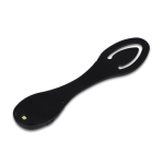 Lámpara y marcapáginas flexible y recargable para libros color negro