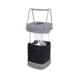 Linterna de plástico reciclado con asa de transporte metálica vista principal