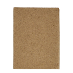 Notas adhesivas de 2 tamaños en cuadernillo de papel craft color natural segunda vista