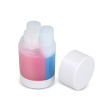 Set de 3 botes de 40ml para artículos de aseo ideal para viajes color blanco tercera vista