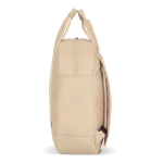 Mochila de RPET para portátil con funcionalidad de bolsa 15.6'' color beige cuarta vista