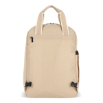 Mochila de RPET para portátil con funcionalidad de bolsa 15.6'' color beige sexta vista