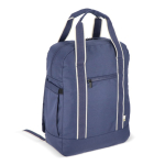 Mochila de RPET para portátil con funcionalidad de bolsa 15.6'' color azul oscuro segunda vista