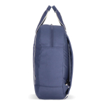 Mochila de RPET para portátil con funcionalidad de bolsa 15.6'' color azul oscuro cuarta vista