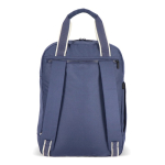 Mochila de RPET para portátil con funcionalidad de bolsa 15.6'' color azul oscuro quinta vista