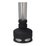 Lámpara LED estilo vintage recargable con sensor de soplado color negro tercera vista