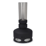 Lámpara LED estilo vintage recargable con sensor de soplado color negro quinta vista