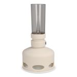 Lámpara LED estilo vintage recargable con sensor de soplado color beige segunda vista