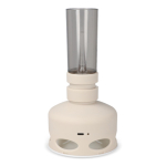 Lámpara LED estilo vintage recargable con sensor de soplado color beige quinta vista