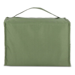 Cesta de picnic con tapa de madera y bolsa nevera en el interior color verde oliva octava vista