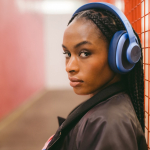 Auriculares inalámbricos con rueda de volumen Fresh 'n Rebel color azul septima vista