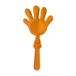 Mano aplaudidora de plástico en distintos colores ideal para animación color naranja primera vista