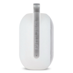 Altavoz blanco con luz ambiental multicolor y asa superior marca Muse color blanco cuarta vista