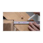 Regla plegable de madera con esquema de ángulo integrado Stabila 2M octava vista