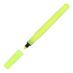 Marcador redondo de colores vibrantes para personalizar color amarillo fluorescente segunda vista