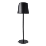 Lámpara de mesa de aluminio recargable y con altura regulable color negro