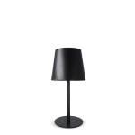Lámpara de mesa de aluminio recargable y con altura regulable color negro tercera vista