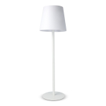 Lámpara de mesa de aluminio recargable y con altura regulable color blanco