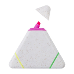 Marcador triangular de paja de trigo con 3 colores distintos color multicolor tercera vista