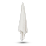 Toalla de algodón y terciopelo de poliéster para sublimar 70x140 cm color blanco cuarta vista