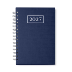 Agenda con anillas y tapa de cuero sintético de tamaño A5 segunda vista
