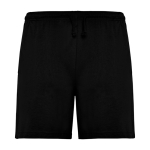 Pantalón corto unisex con cintura elástica 200 g/m2 Roly Direct Sport color negro segunda vista