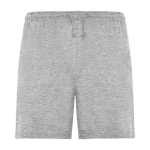 Pantalón corto unisex con cintura elástica 200 g/m2 Roly Direct Sport color gris claro segunda vista