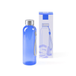 Bidón de RPET con cuerpo translúcido y cinta de transporte 600ml color rojo vista detalle 1