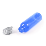 Bidón de RPET con cuerpo translúcido y cinta de transporte 600ml color rojo vista detalle 3