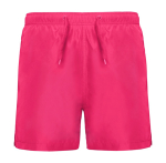 Bañador de poliéster con dos bolsillos laterales 100 g/m2 Roly Direct Aqua color rosa fluorescente segunda vista