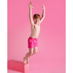 Bañador de poliéster con dos bolsillos laterales 100 g/m2 Roly Direct Aqua color rosa fluorescente segunda vista de uso