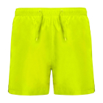 Bañador de poliéster con dos bolsillos laterales 100 g/m2 Roly Direct Aqua color amarillo fluorescente segunda vista