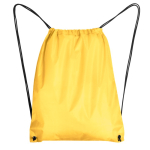 Mochila de cuerdas de poliéster 210D con ojales metálicos color amarillo segunda vista