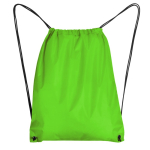 Mochila de cuerdas de poliéster 210D con ojales metálicos color verde claro segunda vista