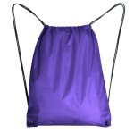 Mochila de cuerdas de poliéster 210D con ojales metálicos color morado segunda vista