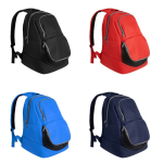 Mochila deportiva con bolsillo zapatero y espalda acolchada 31L color rojo vista detalle 3