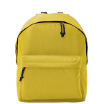 Mochila de poliéster 900D multiusos con compartimento principal color amarillo segunda vista